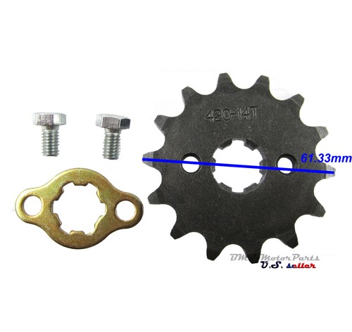 Engine Sprocket 420 14 tooth For 50cc 70cc 90cc 110cc 125cc Roketa NST ATV Quad